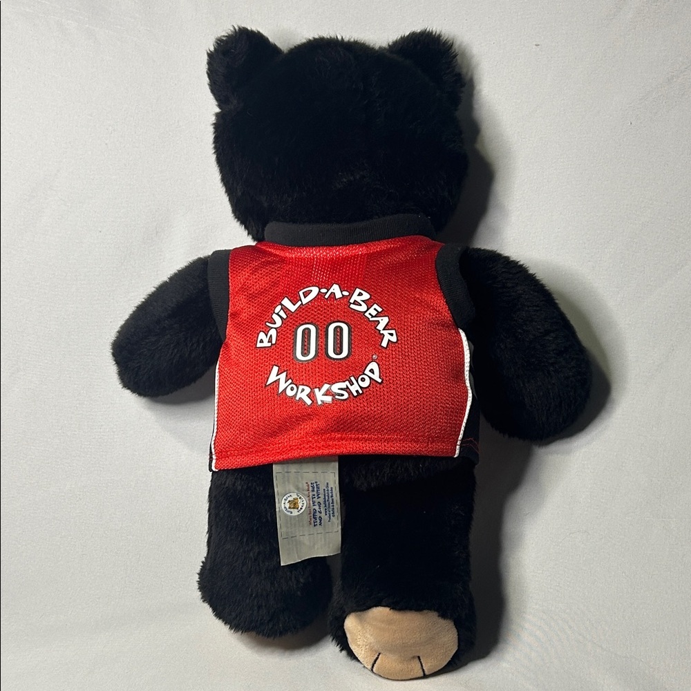 Build A Bear black Teddy Bear with Red Raptors Jersey, collectors, Toys - Picture 7 of 7